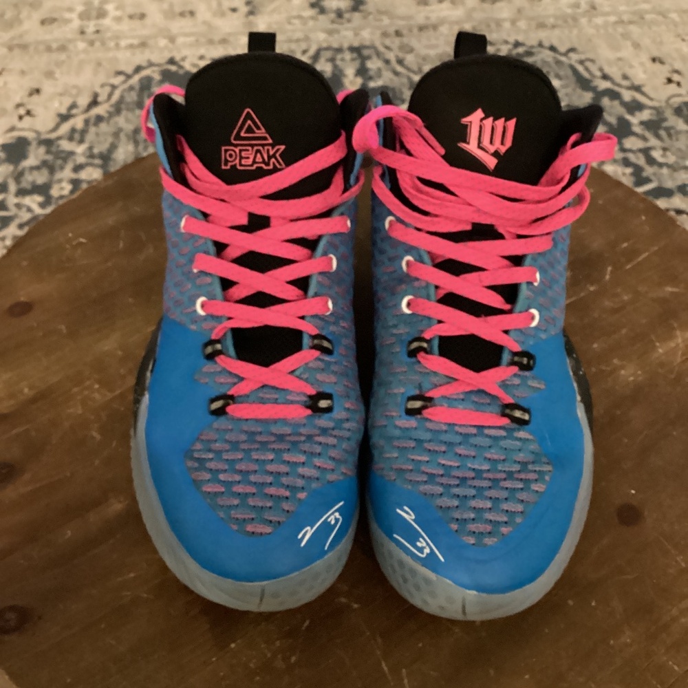 Peak Tennis Shoes, 7, Blue &   Pink